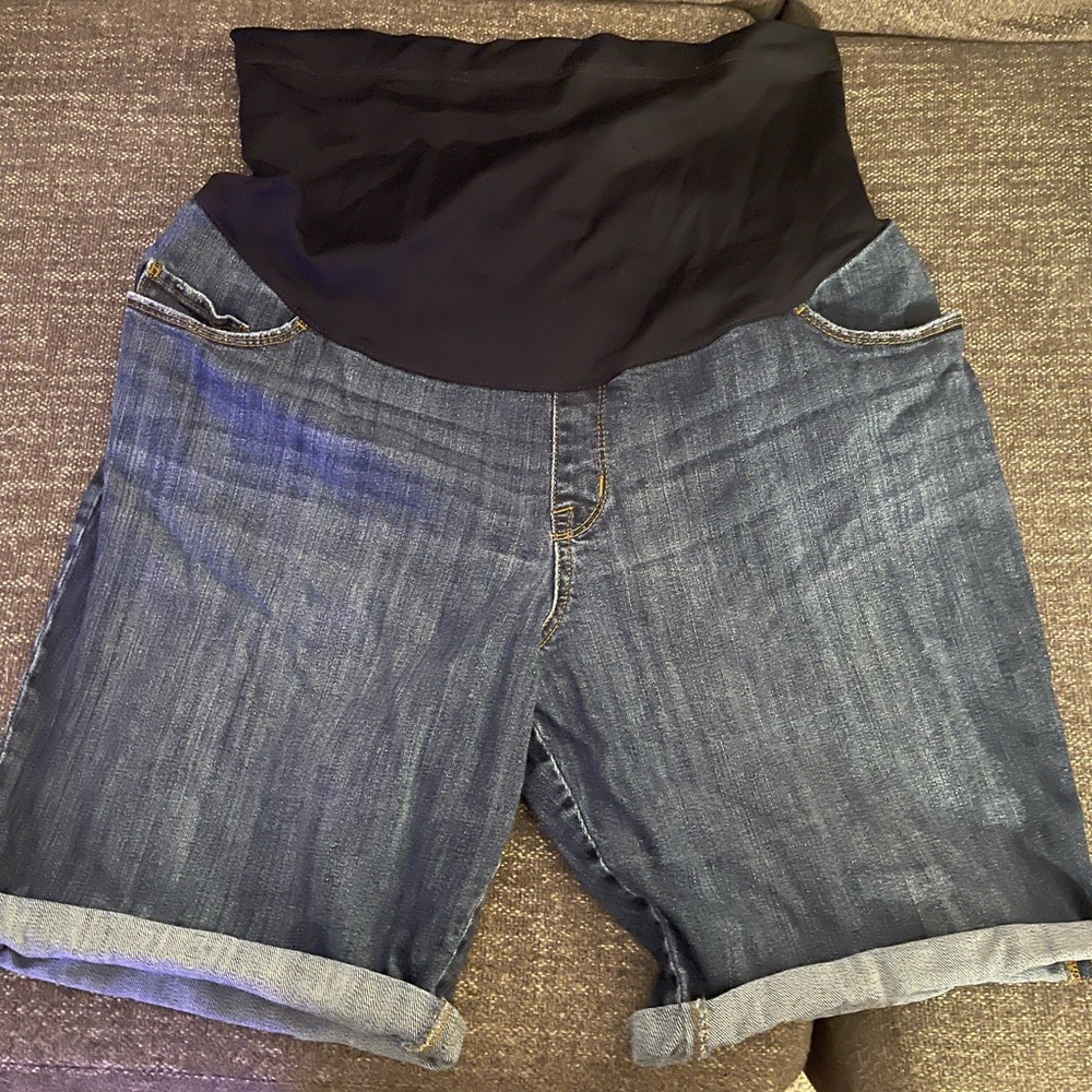 Maternity Bermuda Jean Shorts